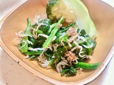 しらすとほうれん草のおひたし お弁当にも!